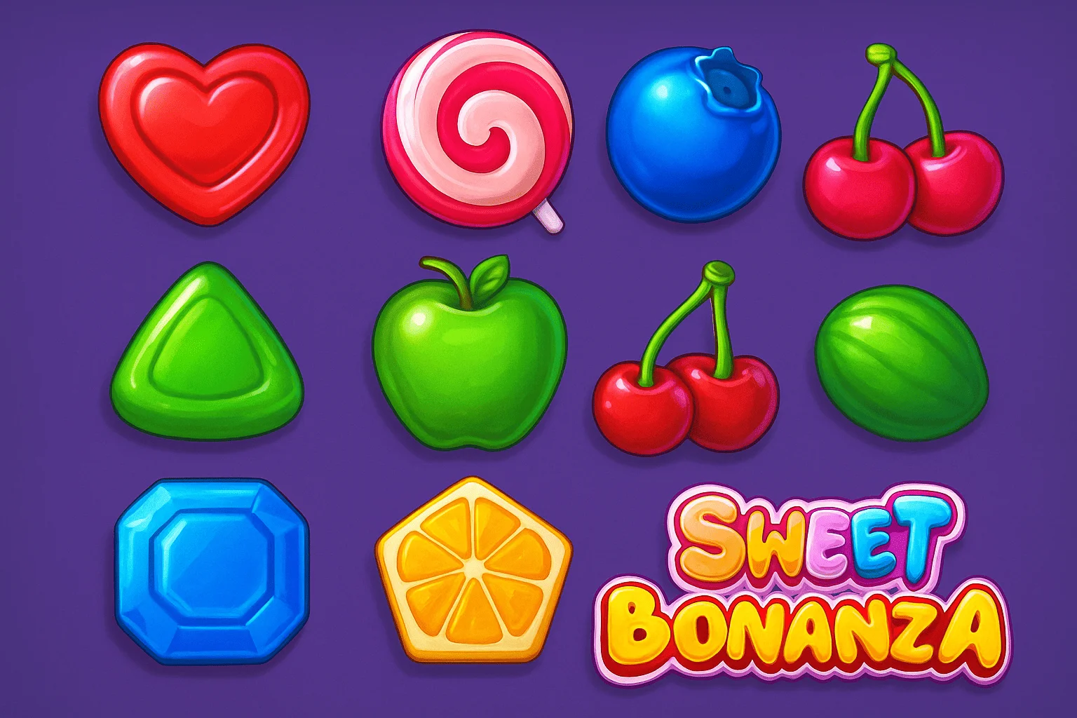 Символи в Sweet Bonanza